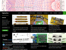 Tablet Screenshot of mightyohm.com